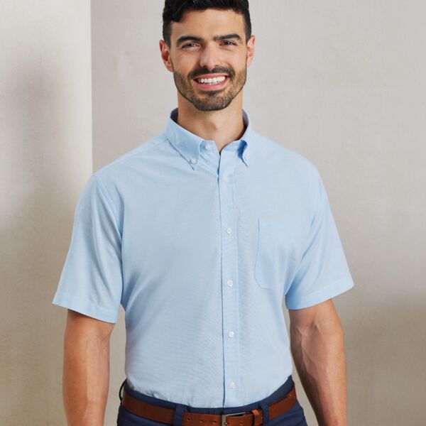 Corinium Premier Signature Short Sleeve Oxford Shirt Thumbnail